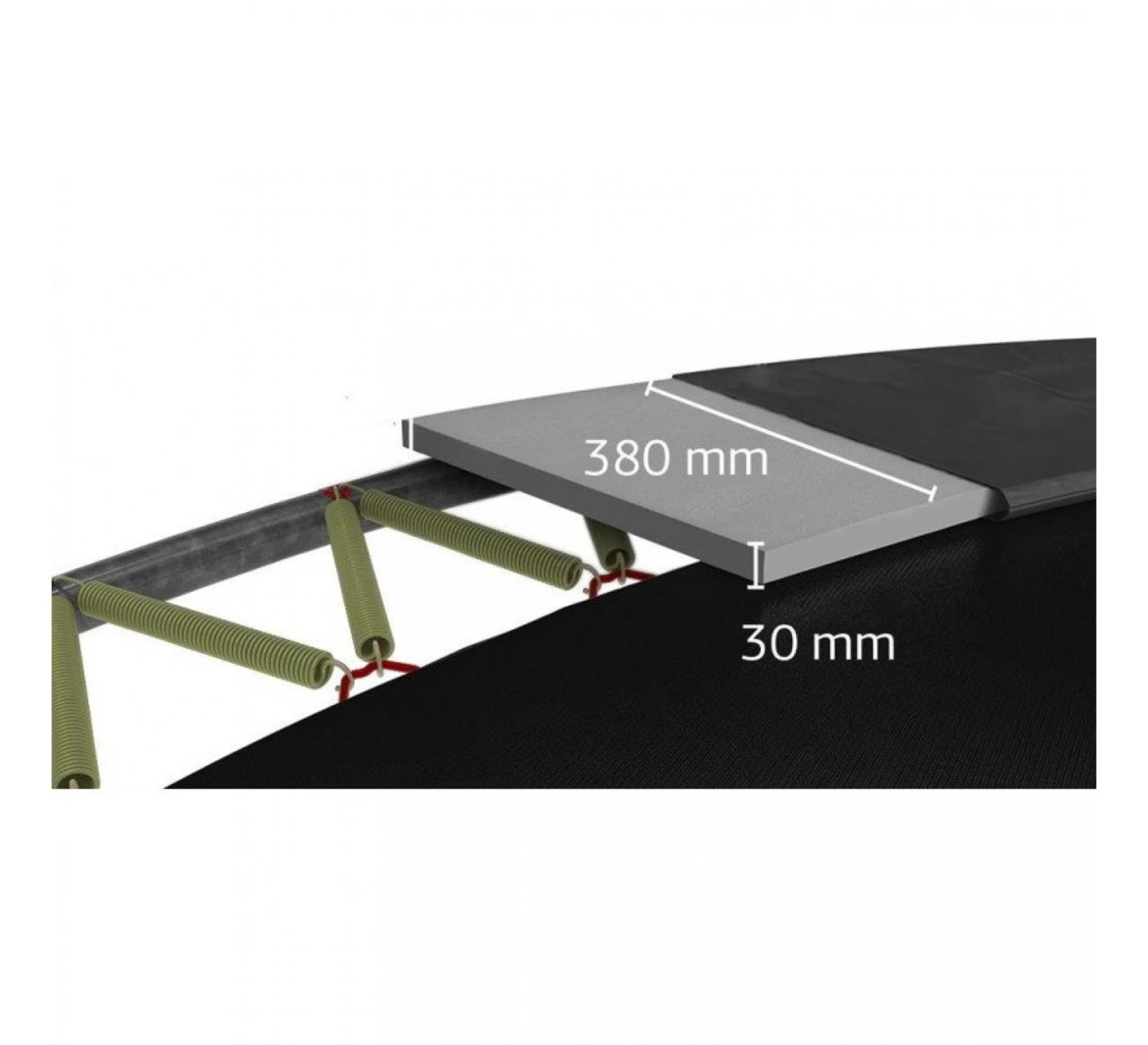 Berg Champion Inground 380 Trampoline - Grijs 5 Berg Champion Inground 380 Trampoline - Grijs - Afbeelding 3