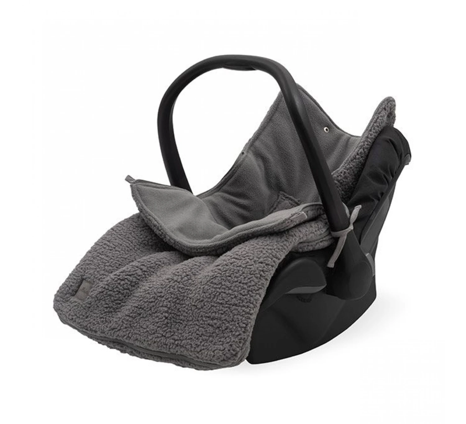 Jollein Voetenzak 3/5 Teddy - Storm Grey 2 Jollein Voetenzak 3/5 Teddy - Storm Grey