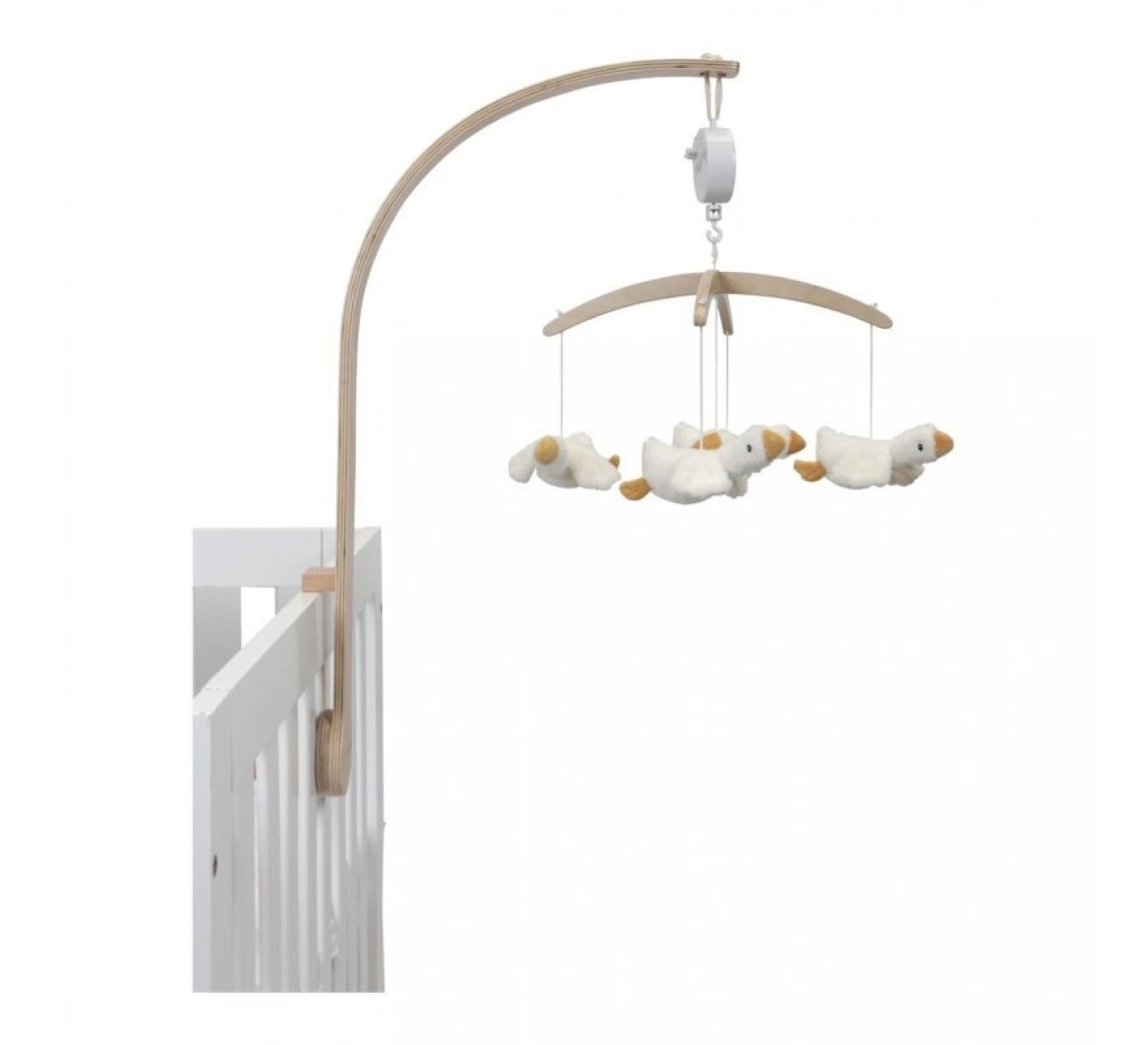 Little Dutch Houten Muziekmobiel - Little Goose 3 Little Dutch Houten Muziekmobiel - Little Goose