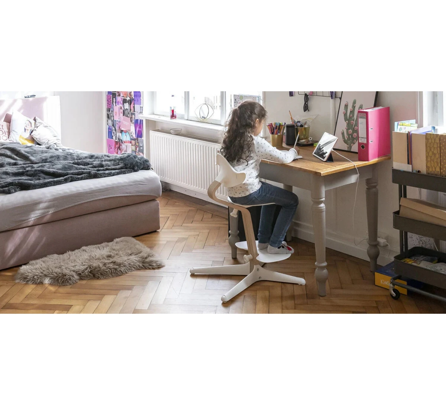 Stokke Nomi® Stoel - Antraciet/Naturel 7 Stokke Nomi® Stoel - Antraciet/Naturel - Afbeelding 5